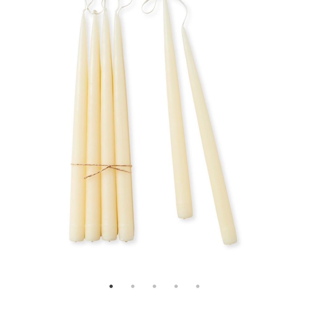 Danika Design off white taper candles set of 6
